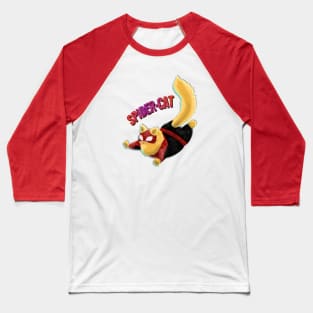 Cat Spider Baseball T-Shirt